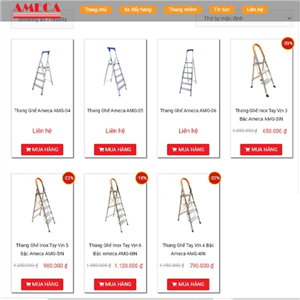 Hướng dẫn đặt hàng online thang nhôm ghế Ameca