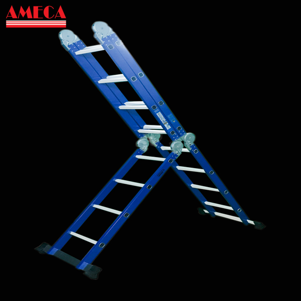 Thiết kế hiện đại tiện lợi của thang nhôm gấp đa năng 4 đoạn Ameca AMC-M204 new