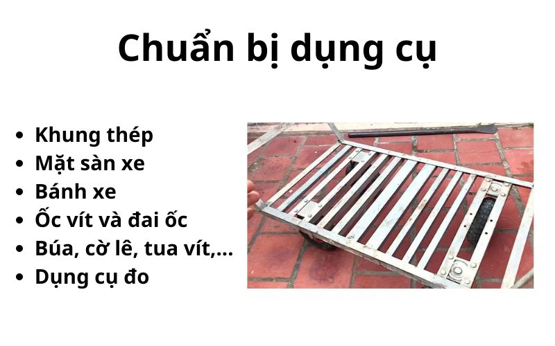 Chuẩn bị các dụng cụ cần thiết